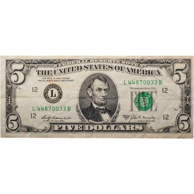 купить США 5 долларов 1969A год (Pick 450b) L-Сан Франциско