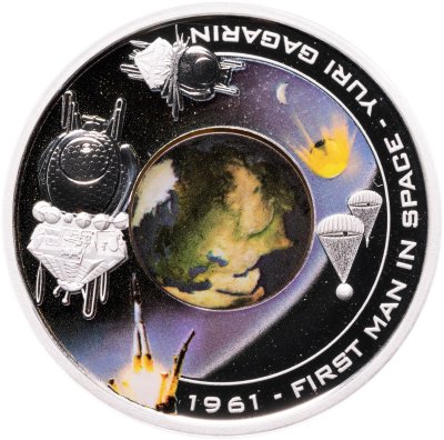 купить Острова Кука 1 доллар 2008 «Первый человек в космосе - Юрий Гагарин»
