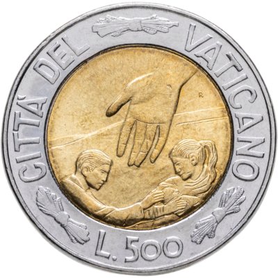 купить Ватикан 500 лир (lire) 1999 "Время выбора, время надежды"