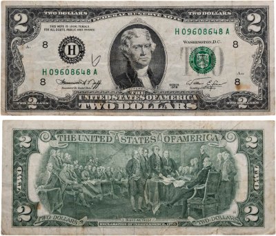 купить США 2 доллара 1976 года (Pick 461) H-Сент Льюис