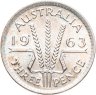 Купить Австралия 3 пенса (pence) 1963