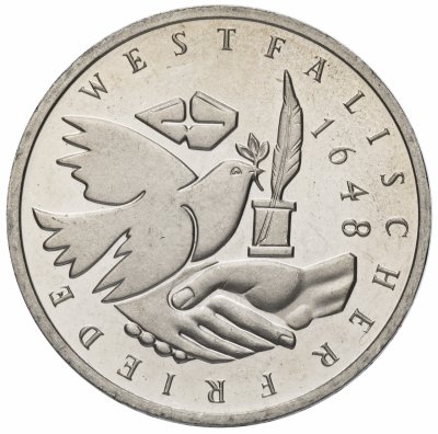купить Германия 10 марок 1998 "350 лет подписания Вестфальского Мирного Договора"
