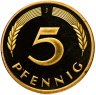 Купить Германия 5 пфеннигов (pfennig) 1995 J
