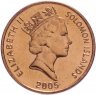 Купить Соломоновы острова 1 цент 2005 Чаша