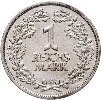 купить Германия 1 рейхсмарка (reichsmark) 1926 A знак монетного двора "A" — Берлин