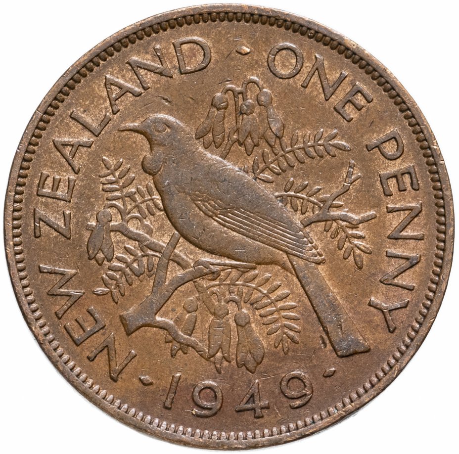 купить Новая Зеландия 1 пенни (penny) 1949-1952, случайная дата