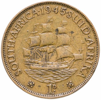 купить Южная Африка (ЮАР) 1 пенни 1945