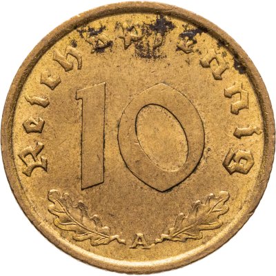 купить Германия (Третий рейх) 10 рейхспфеннигов (reichspfennig) 1939