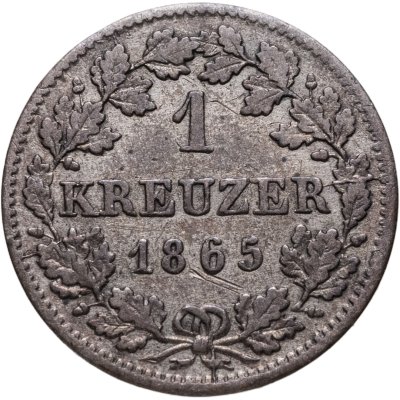 купить Бавария (Германия) 1 крейцер 1865