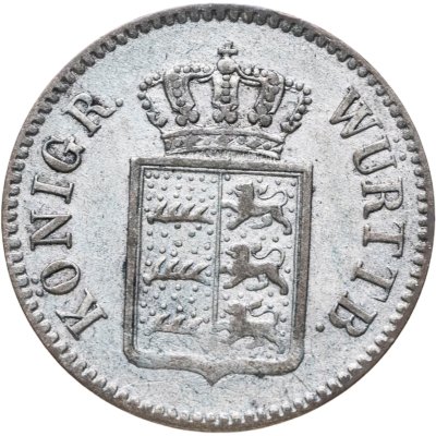 купить Германия, Вюртемберг 3 крейцера 1848