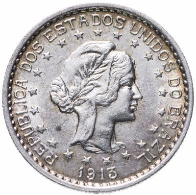 купить Бразилия 500 реалов (рейс, reis) 1913