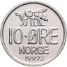 Купить Норвегия 10 эре (ore) 1966-1973 Пчела