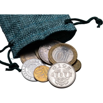 купить Набор из 25-ти монет стран мира в мешочке