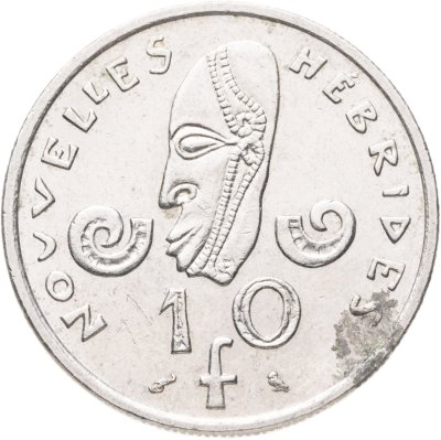 купить Новые Гебриды 10 франков (francs) 1970