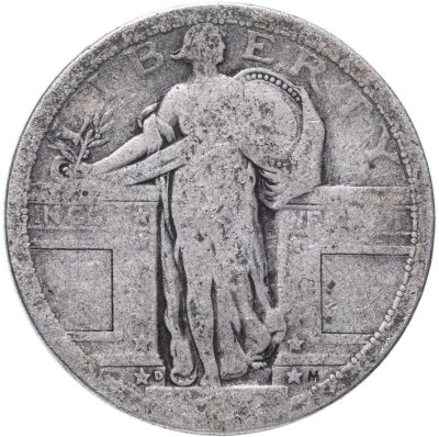 купить США 25 центов (квотер, 1/4 доллара, quarter dollar) 1917-1930 Standing Liberty Quarter