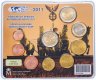 Купить Испания 2011 официальный набор евро из 9 монет в блистере "Выставка World Money Fair"