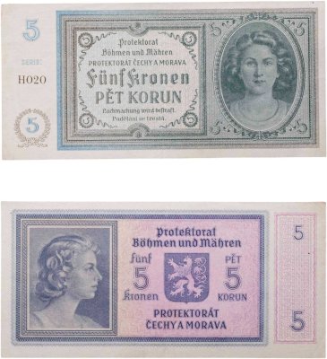 купить Богемия и Моравия 5 крон 1940