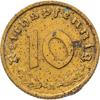 купить Германия, Третий рейх 10 рейхспфеннигов (reichspfennig) 1938