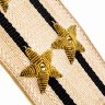 Купить Подборка из 2 погон и кокарды капитана 1 ранга ВМФ СССР, ткань, металл, эмаль, СССР, 1960-1980 гг.