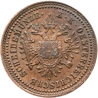 купить Австрия 1 крейцер (kreuzer) 1851 A знак монетного двора "A" - Вена