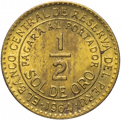 купить Перу 1/2 соля (sol) 1964