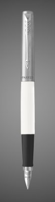 Купить Перьевая ручка Parker Jotter White CT перо:F, цвет чернил: blue, в подарочной упаковке., Металлы: нержавеющая сталь, пластик, 2026 г.