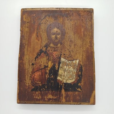 купить Икона "Господь Вседержитель", дерево, темпера, Российская империя, 1880-1915 гг.