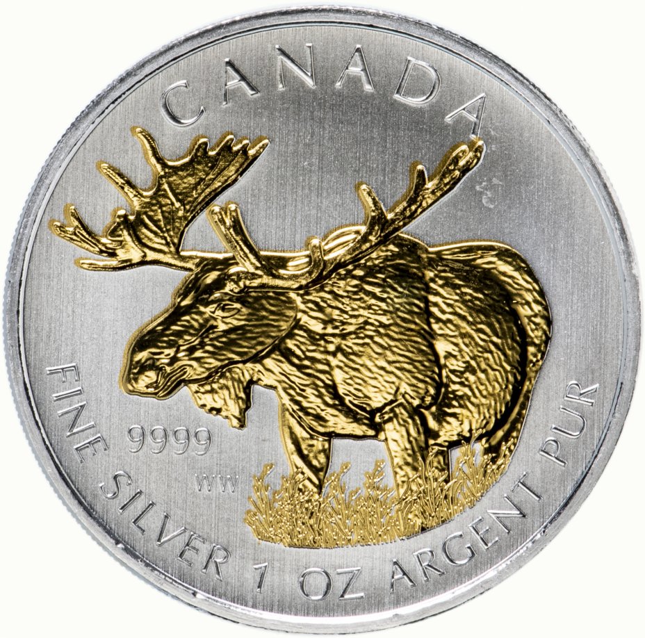 купить Канада 5 долларов 2012 "Дикая фауна Канады - лось"