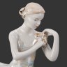 Купить Статуэтка "Балерина с цветком", скульптор О. С. Артамонова, фарфор, роспись, люстр, золочение, Дмитровский фарфоровый завод (ДФЗ Вербилки), СССР, 1954-1965 гг.