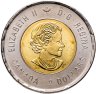 Купить Канада 2 доллара (dollars) 2020 "75 лет окончания Второй мировой войны" (цветная)