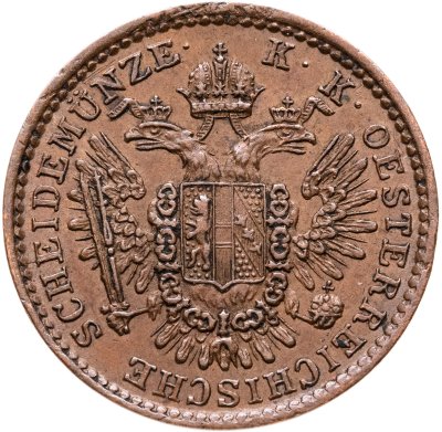 купить Австрия 1/2 крейцера (kreuzer) 1851 B