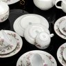 Купить Сервиз чайный "Распускающаяся роза" на 6 персон (23 предмета), фарфор, деколь, золочение, Kahla, ГДР, 1960-1990 гг.