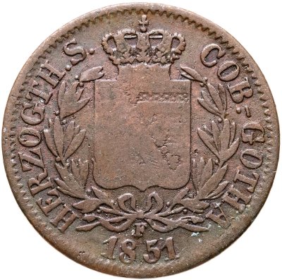 купить Саксен-Кобург-Гота 2 пфеннига 1851