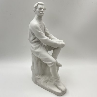 купить Статуэтка "Максим Горький", автор В.Г. Стамов,, бисквит, Ленинградский фарфоровый завод (ЛФЗ), СССР, 1950-1960 гг.