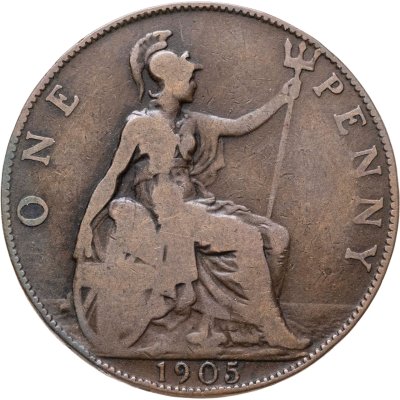купить Великобритания 1 пенни (penny) 1905