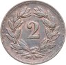 Купить Швейцария 2 раппена (rappen) 1908