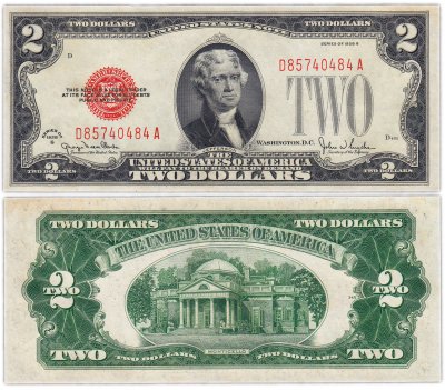 купить США 2 доллара 1928 series 1928G (Pick 378)