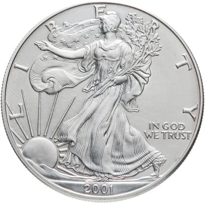 купить США 1 доллар (dollar) 2001 Американский серебряный орёл Без отметки монетного двора
