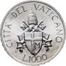 Купить Ватикан 1000 лир (lire) 1989