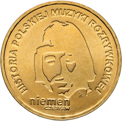 купить Польша 2 злотых 2009 "История польской музыки - Чеслав Немен"