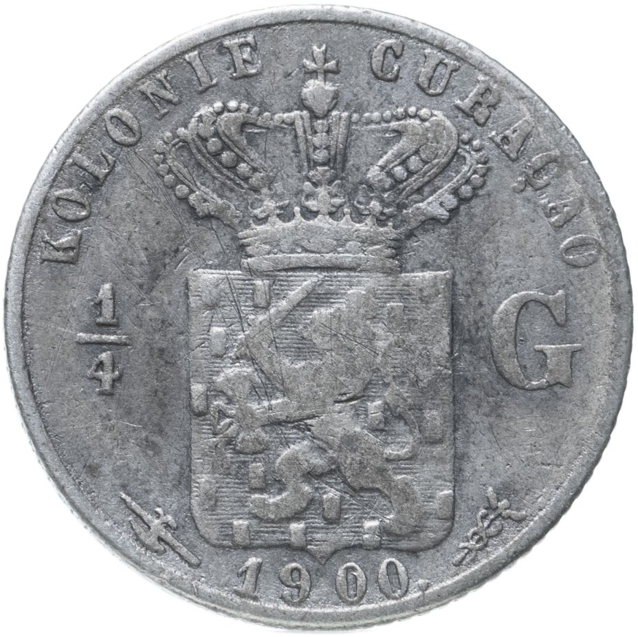 купить Кюрасао 1/4 гульдена (gulden) 1900