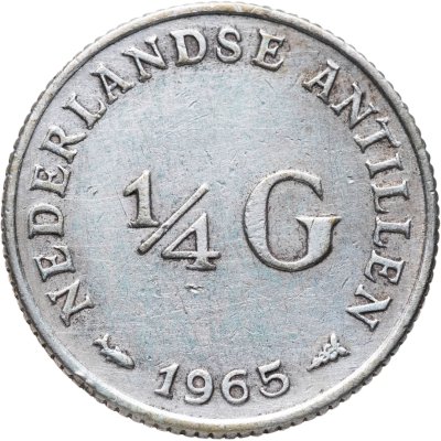 купить Нидерландские Антильские острова 1/4 гульдена (gulden) 1965