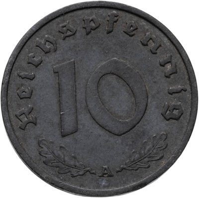 купить Германия, Третий рейх 10 рейхспфеннигов 1941 "А"