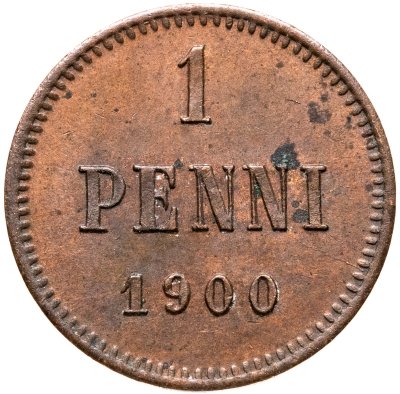 купить 1 пенни (penni) 1900 Российская Финляндия