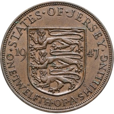 купить Джерси 1/12 шиллинга (shilling) 1947