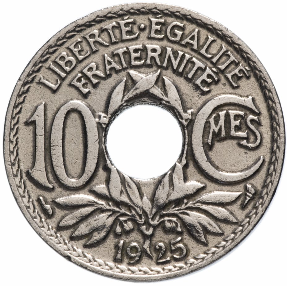 купить Франция 10 сантимов (centimes) 1917-1938