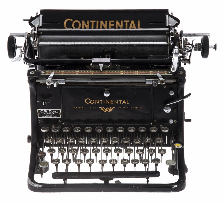 купить Машинка печатная "Continental", металл, пластик, мануфактура "Wanderer Werke", Германия, 1930-1940 гг.