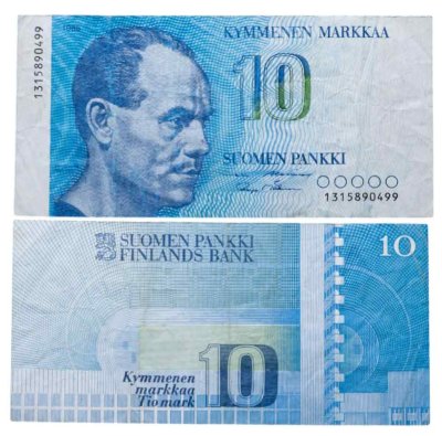 купить Финляндия 10 марок 1986