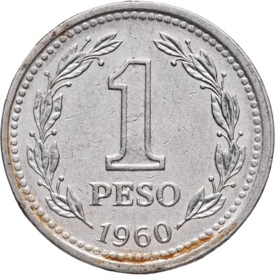 купить Аргентина 1 песо (peso) 1960
