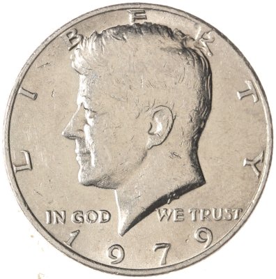 купить США 50 центов (1/2 доллара, half dollar) 1979 P Kennedy Half Dollar (Кеннеди) без знака монетного двора "P" - Филадельфия